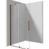 Parete doccia scorrevole Cabaiguán Idrostile vetro op 1200x1950 mm bronzo spazz