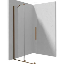 Parete doccia scorrevole Cabaiguán Idrostile 800x1950 mm bronzo spazzolato