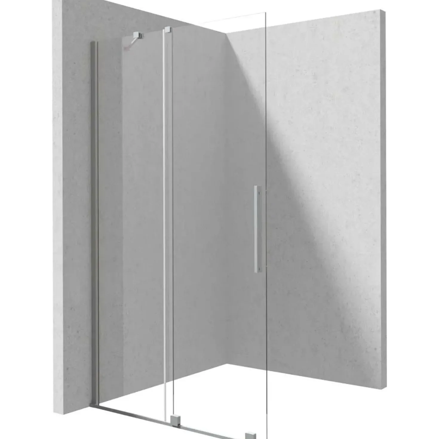Parete doccia scorrevole Cabaiguán Idrostile vetro 6 mm 1000x1950 mm cromo