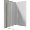 Parete doccia scorrevole Cabaiguán Idrostile 900x1950 mm oro spazzolato
