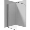 Parete doccia walk-in Idrostile 1400x2000 mm nero