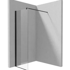 Parete doccia walk-in Idrostile 700x2000 mm nero