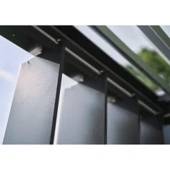 Parete laterale per Pergola Biohort a lamelle grigio quarzo 192x234 cm