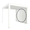 Parete laterale per Pergola Biohort a lamelle bianco 192x234 cm