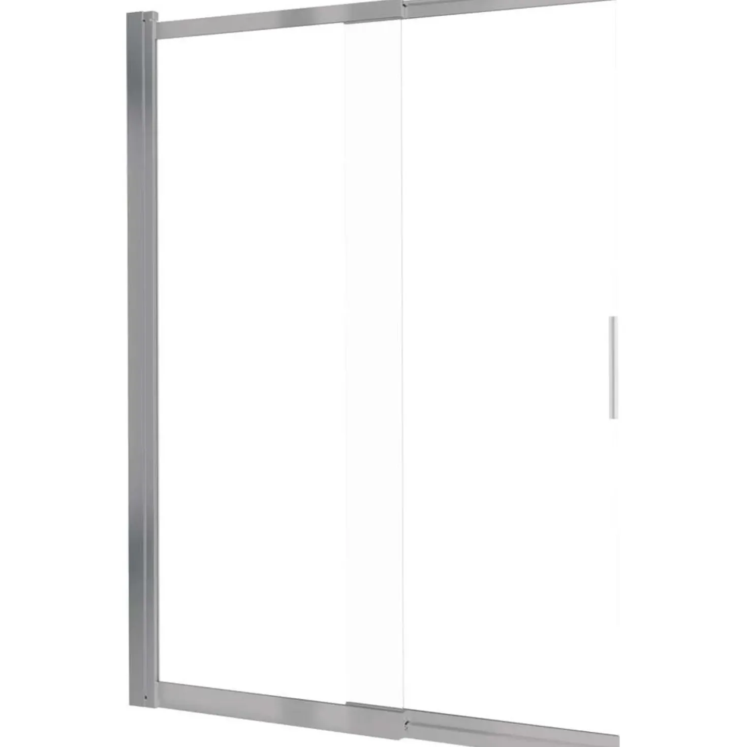 Parete vasca da bagno Idrostile 100x140 cm acciaio spazzolato