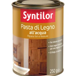 Pasta di legno all`acqua effetto mogano 250 g