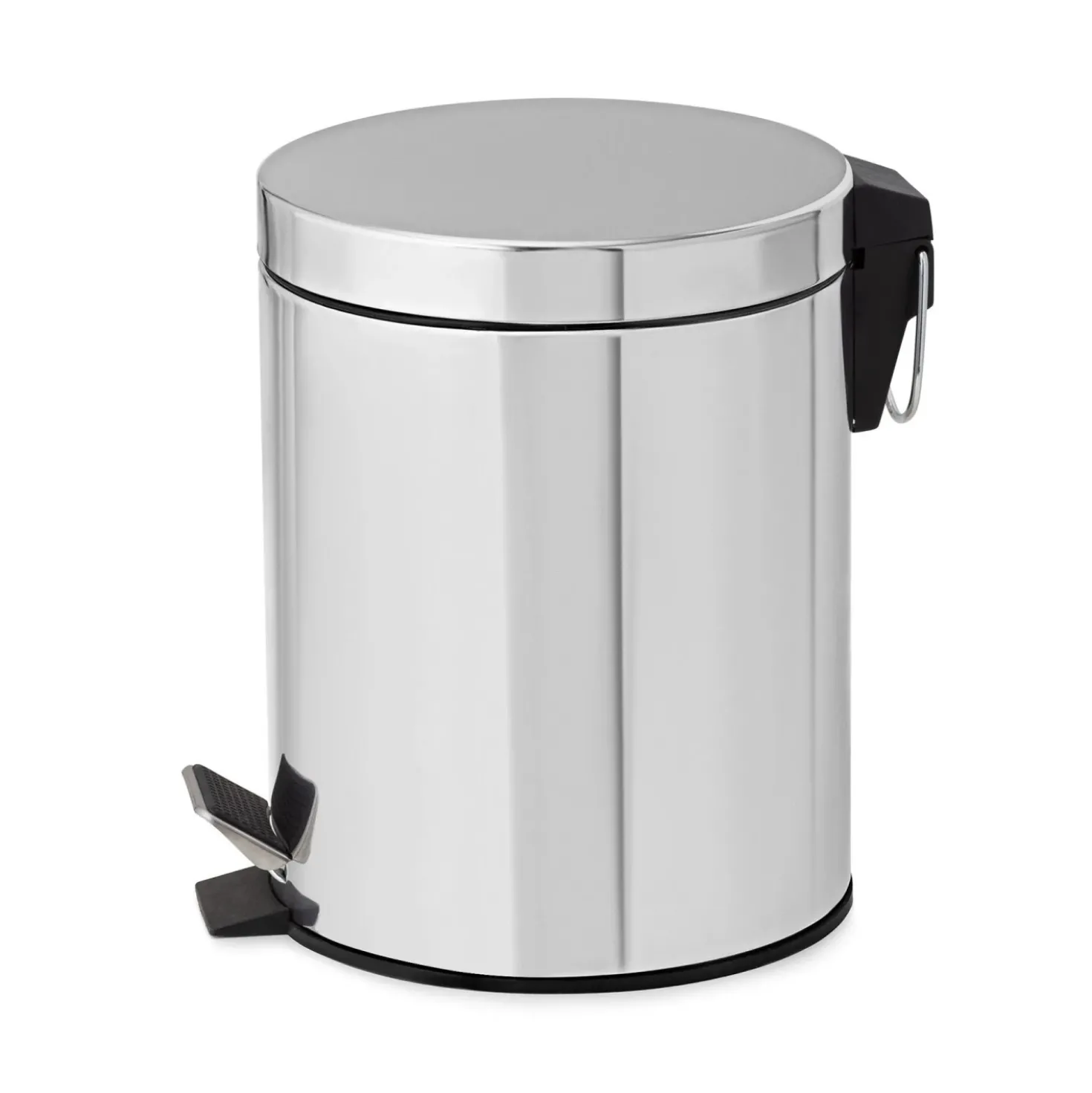 Pattumiera a pedale 5 l ø 20,5x26,5 cm cromata