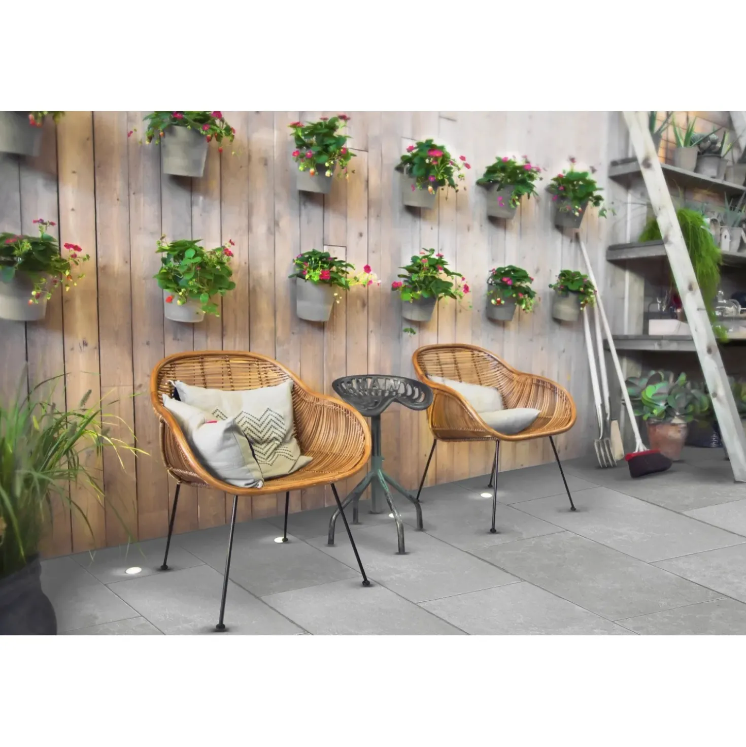 Pavimento in gres Bourgogne Antiquus Gris 40x60x2 cm