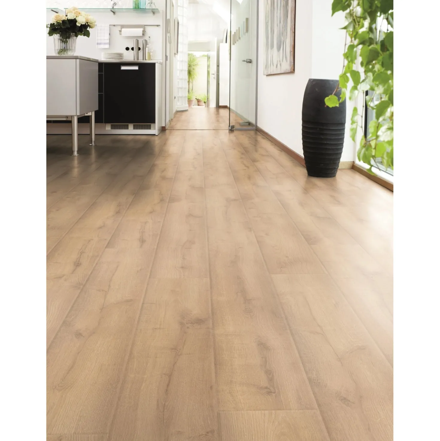 Pavimento laminato Aqua Pro rovere sp 7 mm 2,7 m²