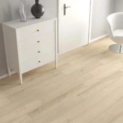 Pavimento SPC Naiver rovere chiaro sp 4+1 mm 128x19,2 cm