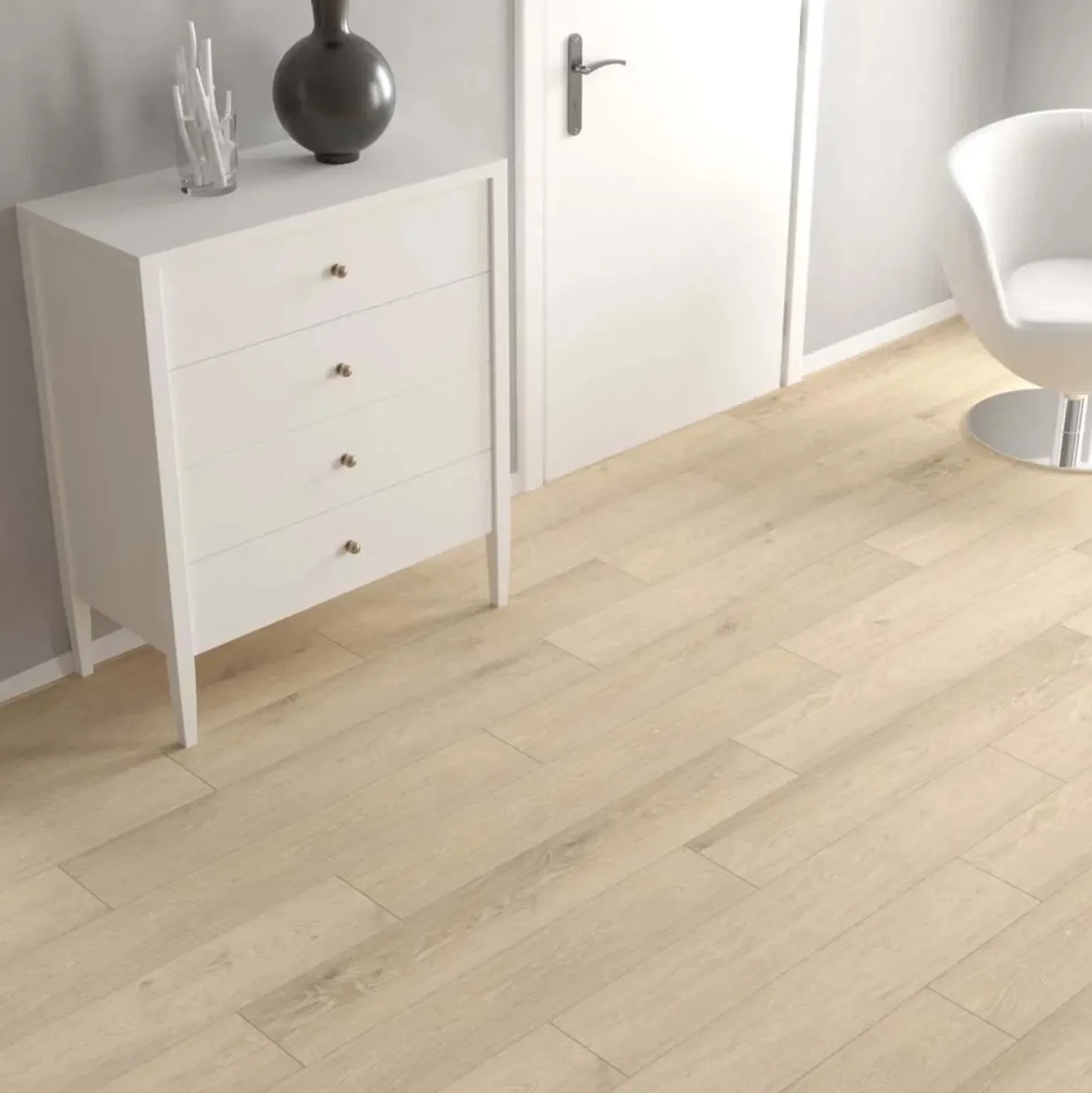 Pavimento SPC Naiver rovere chiaro sp 4+1 mm 128x19,2 cm