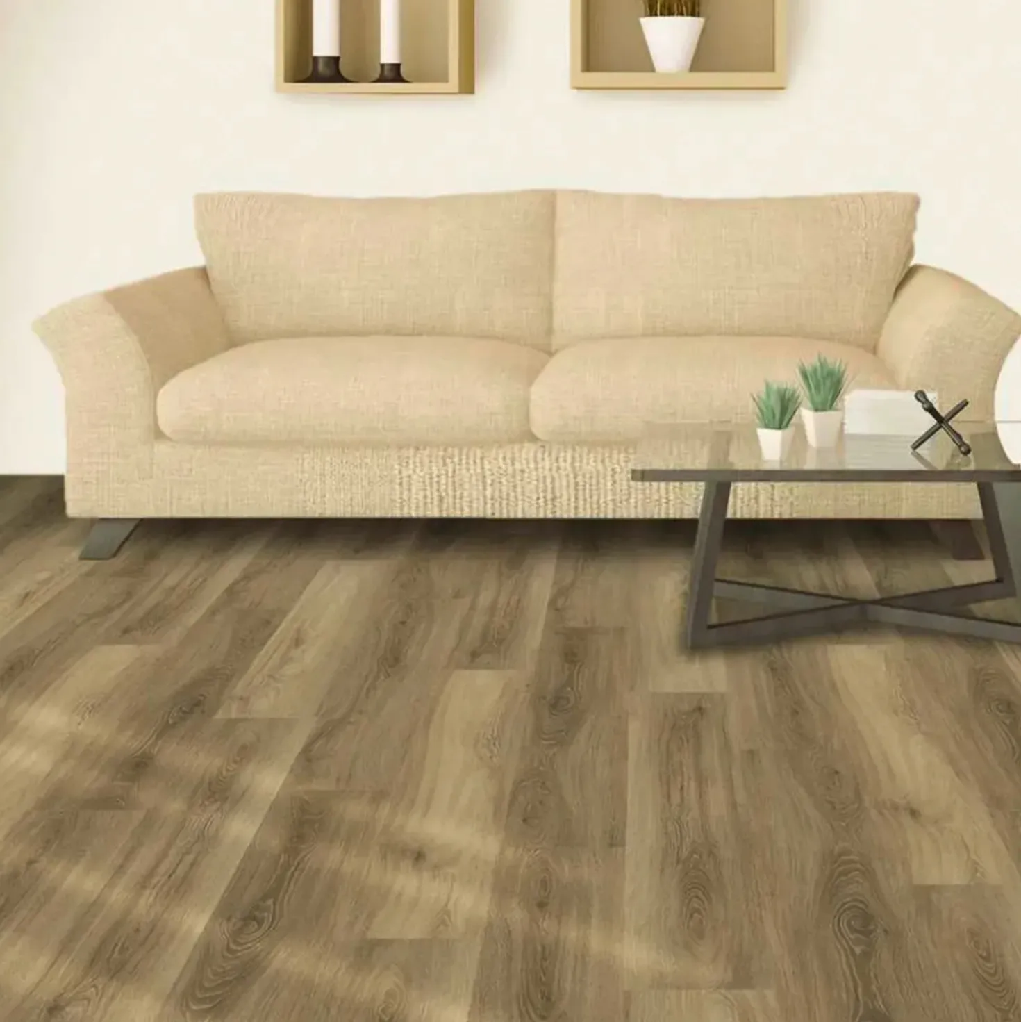Pavimento SPC rovere City sp 4,5 mm 18x122 cm 2,6 m²