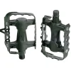Pedali per ciclo corsa e mtb in metallo nero antiscivolo