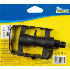Pedali per ciclo corsa e mtb in metallo nero antiscivolo