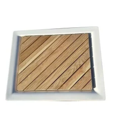 Pedana doccia doghe oblique 55x69 cm