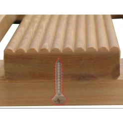 Pedana doccia doghe oblique 55x69 cm