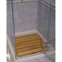 Pedana doccia larice 58x58 cm naturale