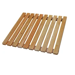 Pedana doccia larice 59x59 cm a doghe