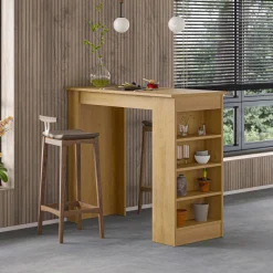 Penisola Swallow con piano e struttura rovere 117x54x102 cm