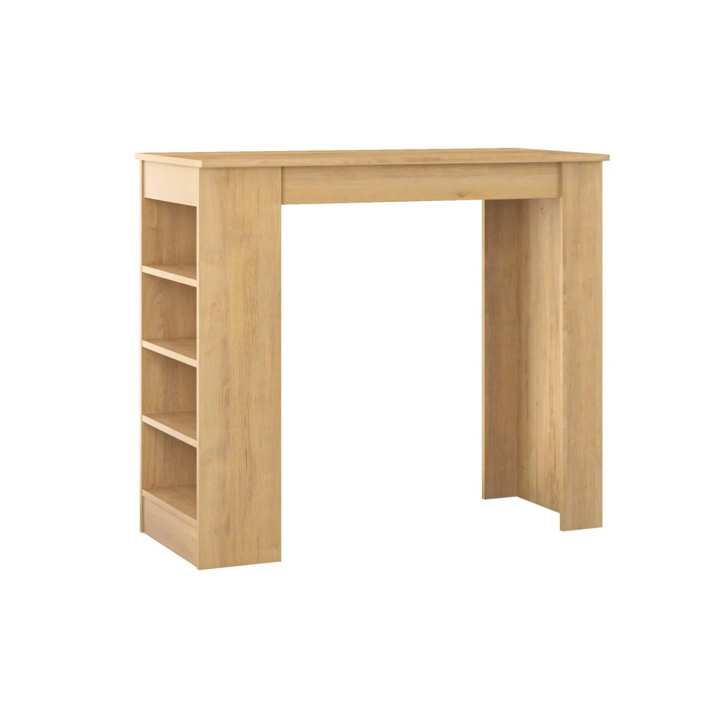 Penisola Swallow con piano e struttura rovere 117x54x102 cm