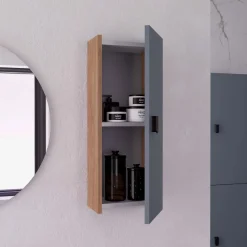 Pensile bagno reversibile 1 anta 25x68x18 cm assortito