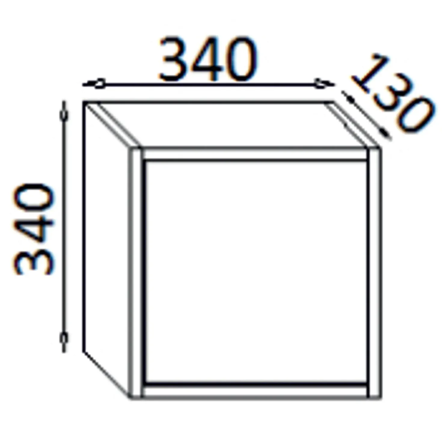 Pensile bagno sospeso con anta 34 cm rovere nodato