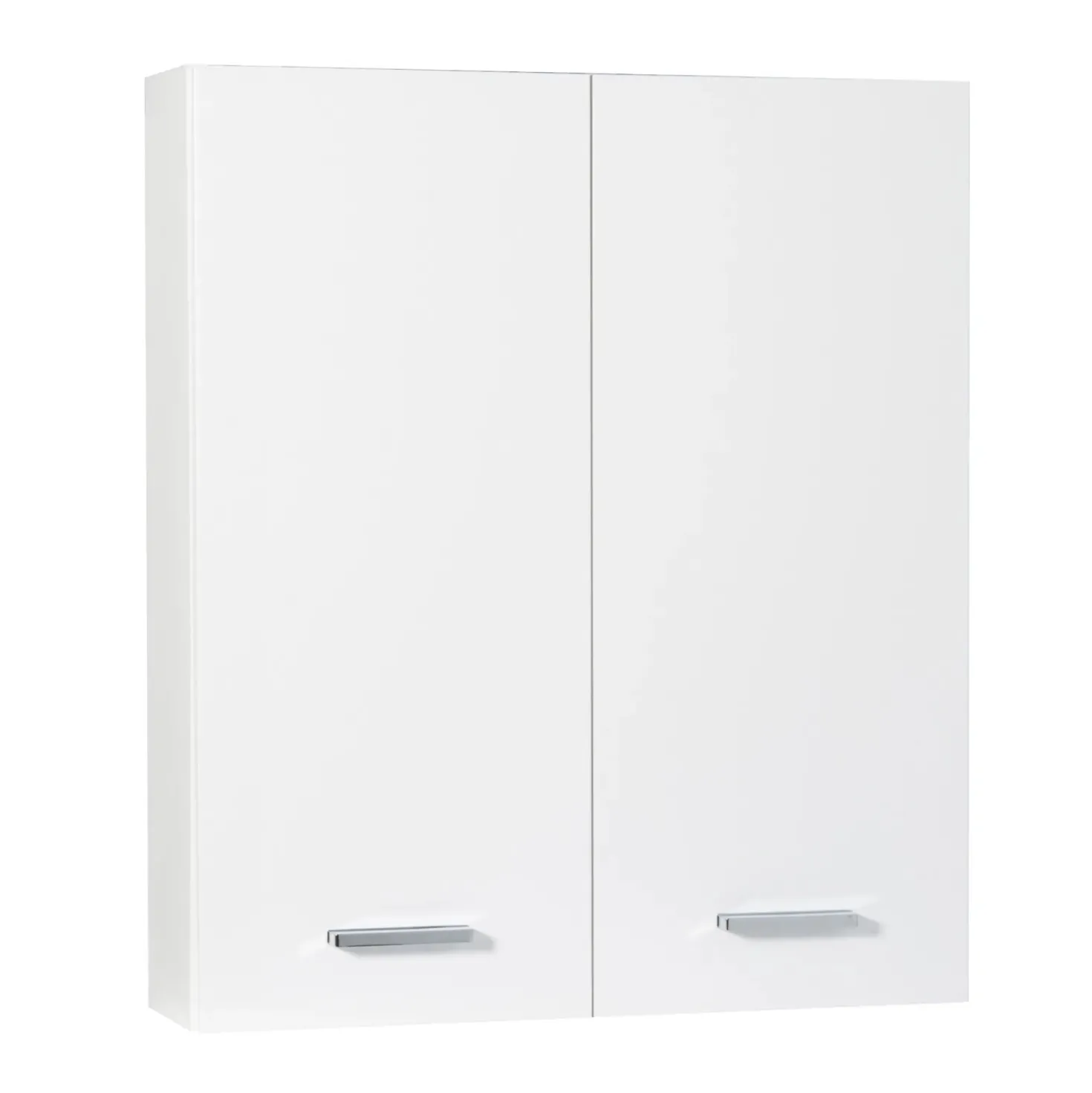Pensile bagno sospeso con 2 ante 60x70 cm bianco lucido