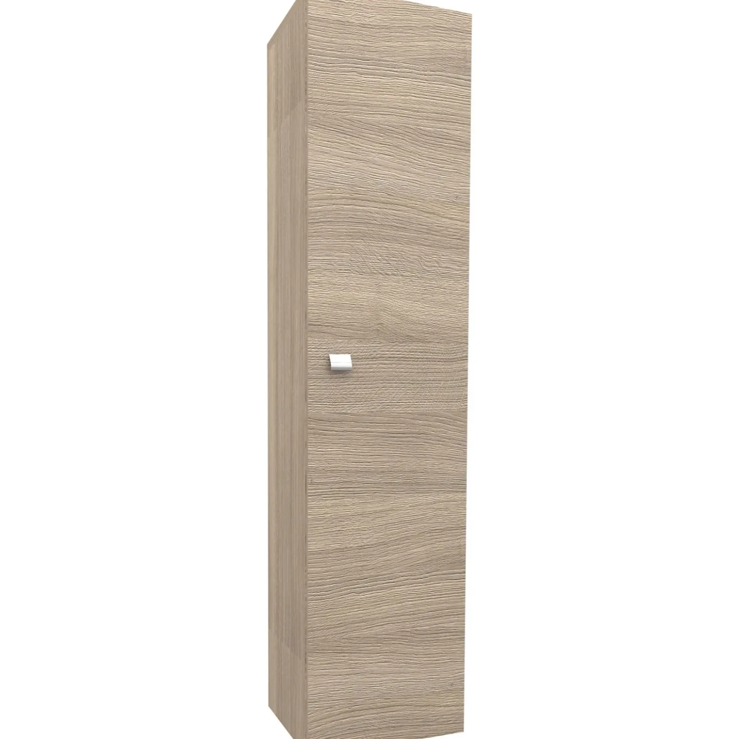 Pensile con anta dx reversibile rovere beige 31,5x140x16 cm