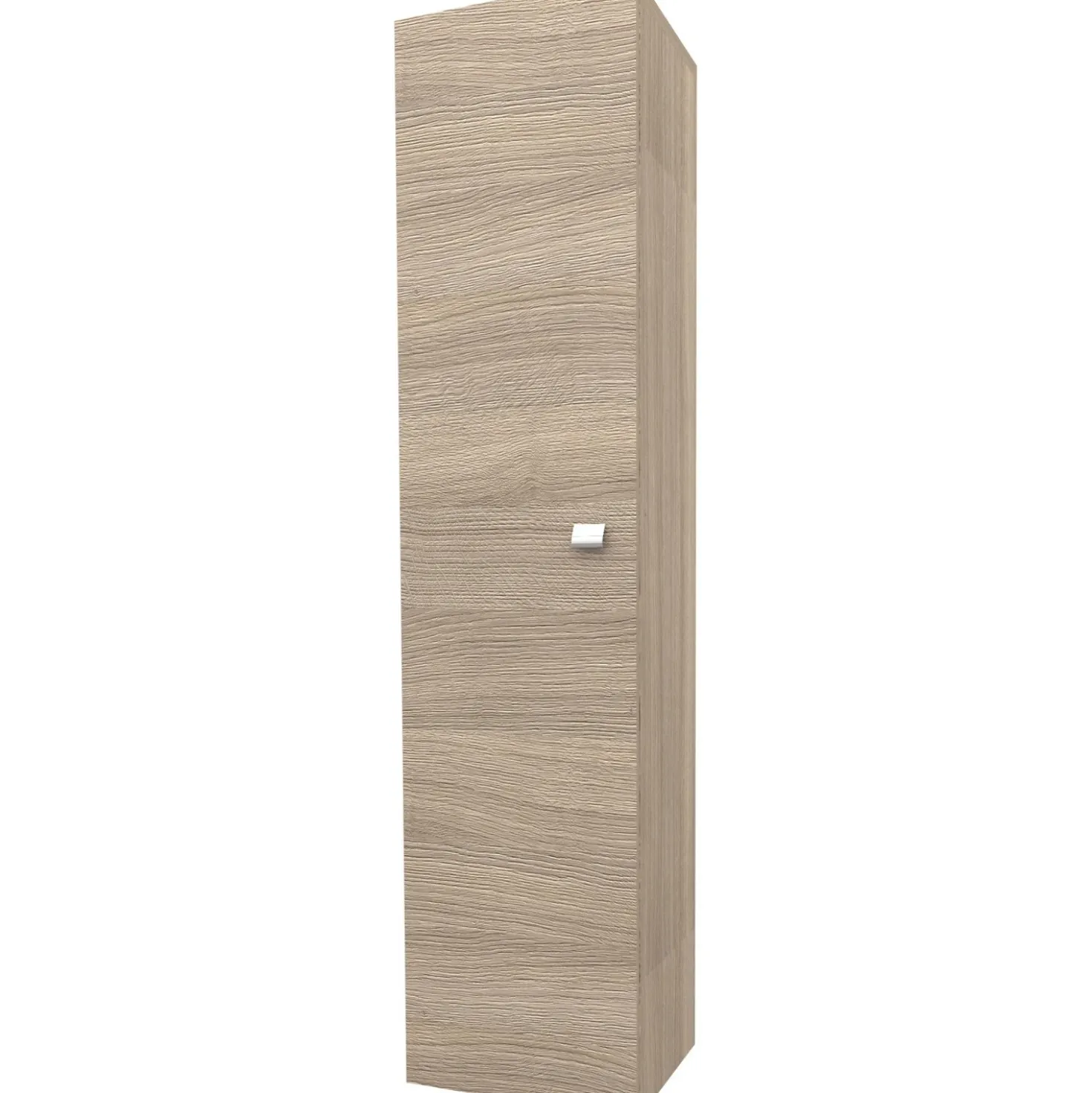 Pensile con anta sx reversibile rovere beige 31,5x140x16 cm