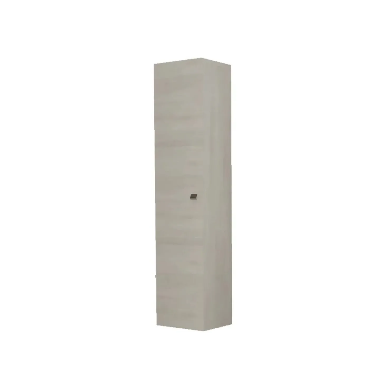 Pensile con anta sx reversibile rovere bianco 31,5x140x16 cm