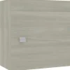 Pensile cubo anta reversibile rovere grigio 45x45x16 cm