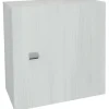 Pensile cubo anta reversibile rovere bianco 45x45x16 cm