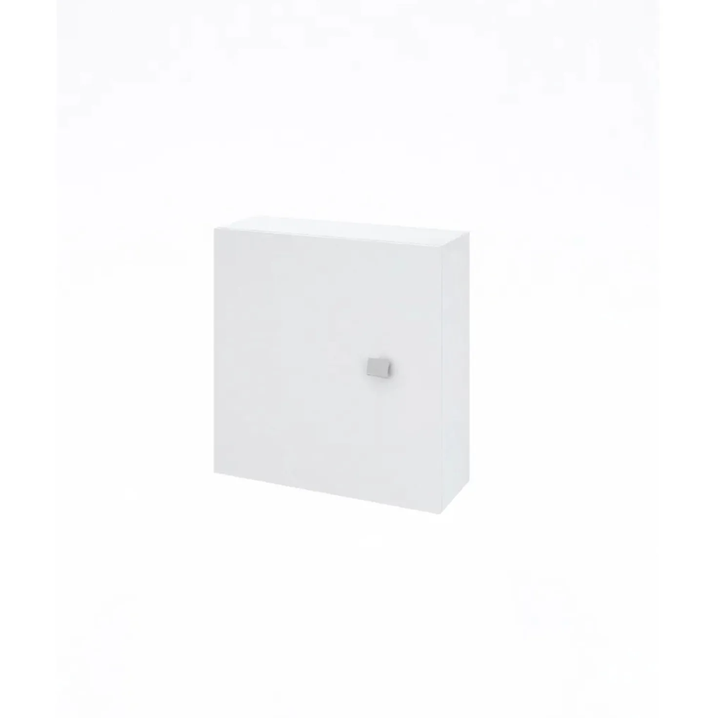 Pensile cubo anta reversibile bianco lucido 45x45x16 cm