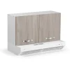 Pensile cucina sopra cappa 2 ante 90 cm olmo