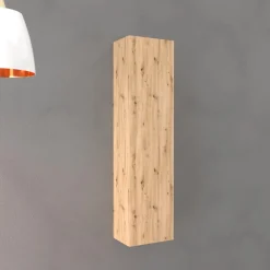 Pensile reversibile Modula rovere nodato con 1 anta 25x100x18 cm