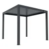 Pergola bioclimatica Atena in alluminio palo 12 4x4xH2,5 m antracite