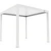 Pergola bioclimatica Atena in alluminio palo 12 4x4xH2,5 m bianco