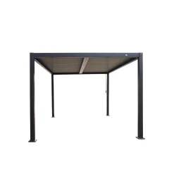 Pergola bioclimatica in alluminio Solanum Plus 300x300xH240 cm antracite