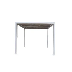 Pergola bioclimatica in alluminio Solanum Plus 300x300xH240 cm bianco