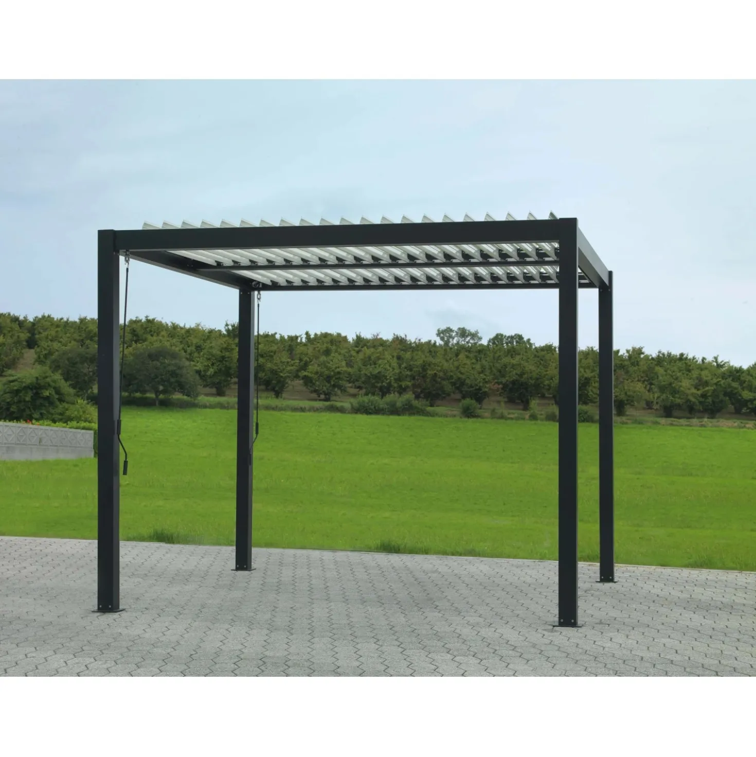 Pergola bioclimatica in alluminio Tennessee 300x300 cm antracite