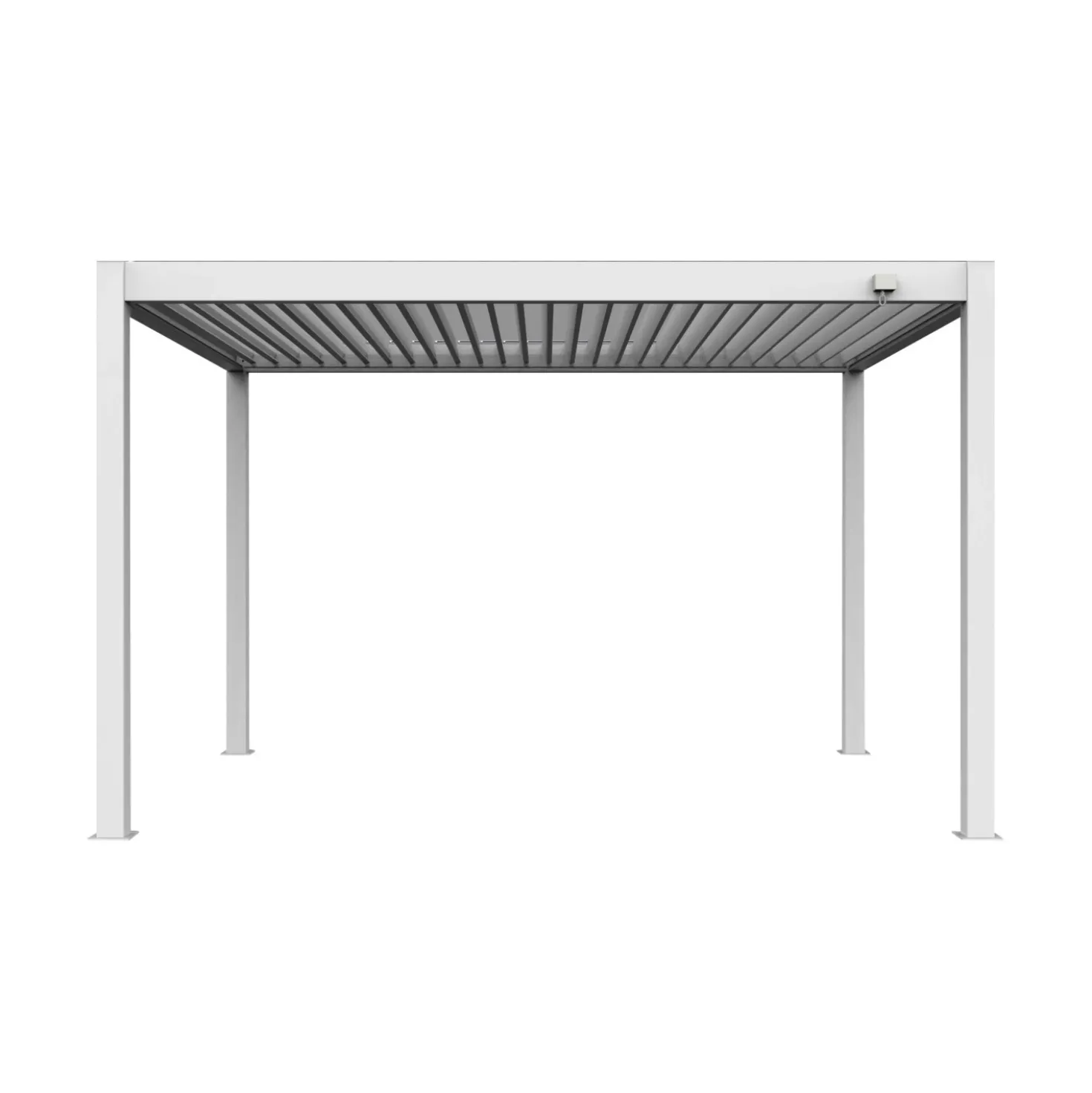 Pergola bioclimatica in alluminio Atena120 295x392xH250 cm bianco