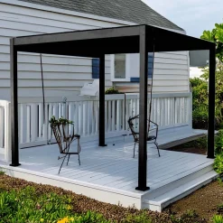 Pergola bioclimatica in alluminio Topeka 300x300 cm antracite