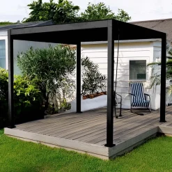 Pergola bioclimatica in alluminio Tennessee 300x400 cm bianco