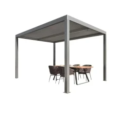 Pergola bioclimatica in alluminio Atena100 295x392xH250 cm antracite