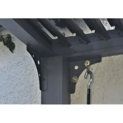 Pergola bioclimatica in alluminio 3660 antracite 360x600 cm
