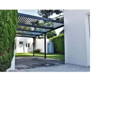 Pergola bioclimatica in alluminio 3660 antracite 360x600 cm