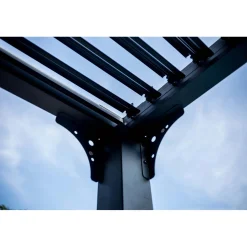 Pergola bioclimatica in alluminio 3630 antracite 360x300 cm