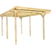 Pergola carport in legno 300x500 cm pali 9x9 cm