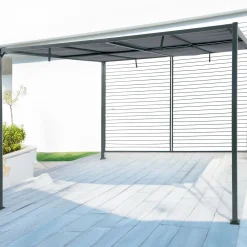 Pergola in acciaio e poliestere Wandana 360x300x220 cm