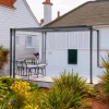 Pergola in acciaio e poliestere Noorvik 314-575x300x225 cm